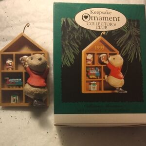 Hallmark Keepsake Ornament Collector's Club 1995 Bear Ornament SKU (027)